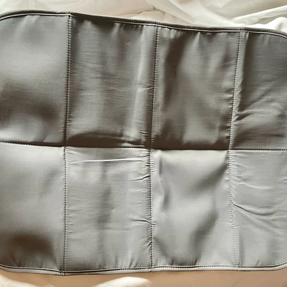 Petunia Pickle Bottom Black Quilted Diaper Bag and Changing Pad
